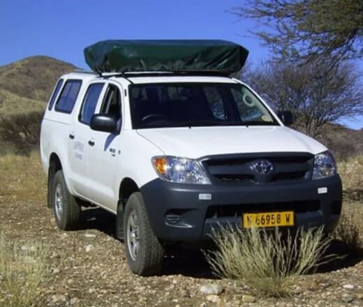 Toyota Hilux campervan rental Namibia