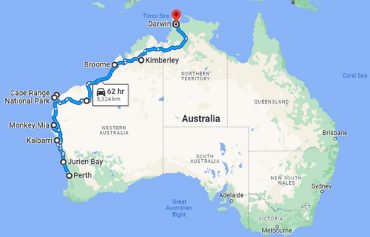 Perth to Darwin